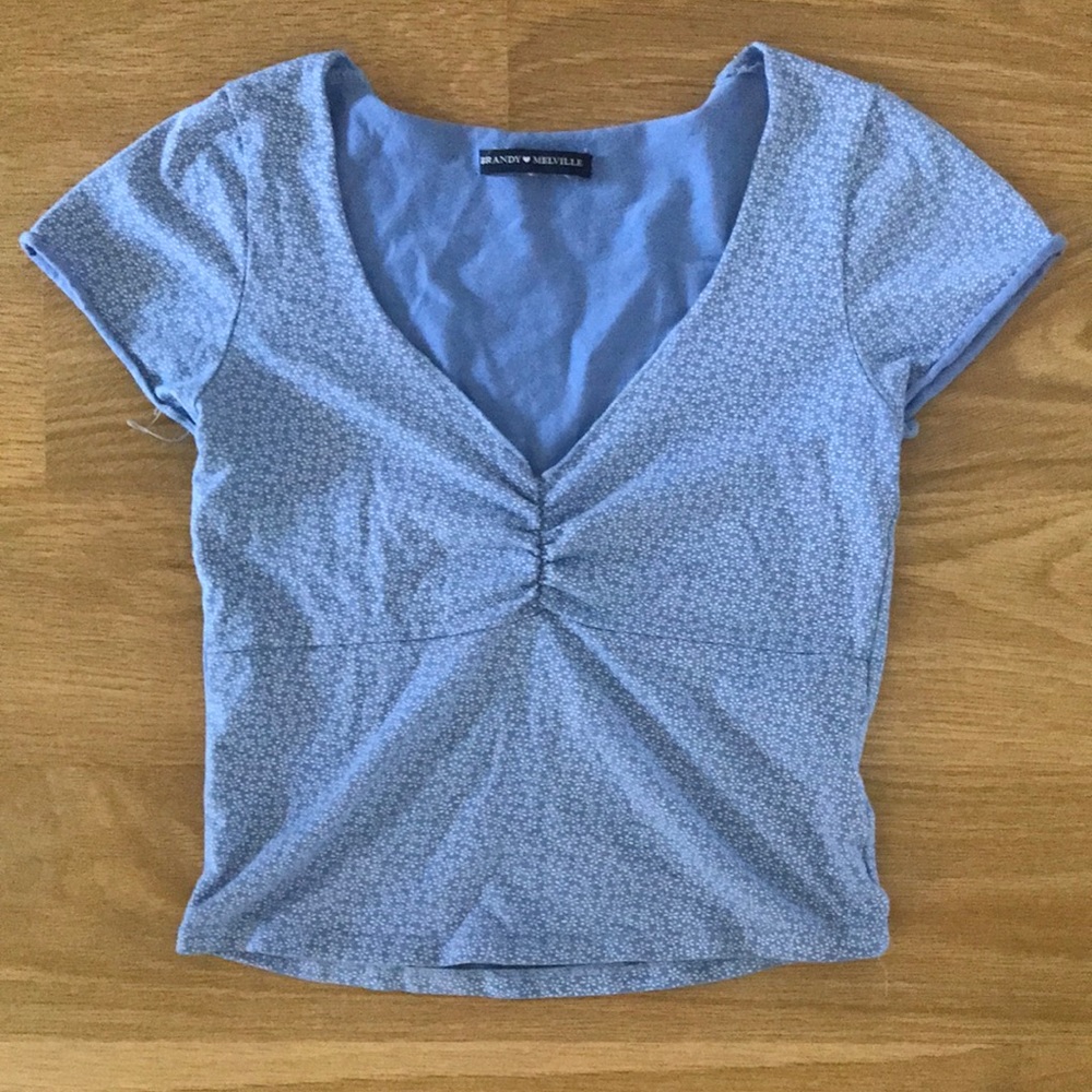 Light Blue Brandy Melville Gina Top